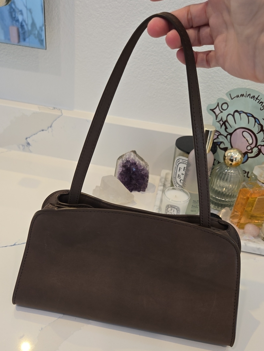 The Row Peggy Clutch, IYKYK Quiet Lux, GUC, Authentic, Sophisticated Style
